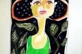 Femme au Chemisier Vert