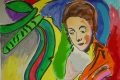 Femme au Jardin Propical